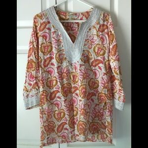 Roberta Roller Rabbit Tunic Coverup size S